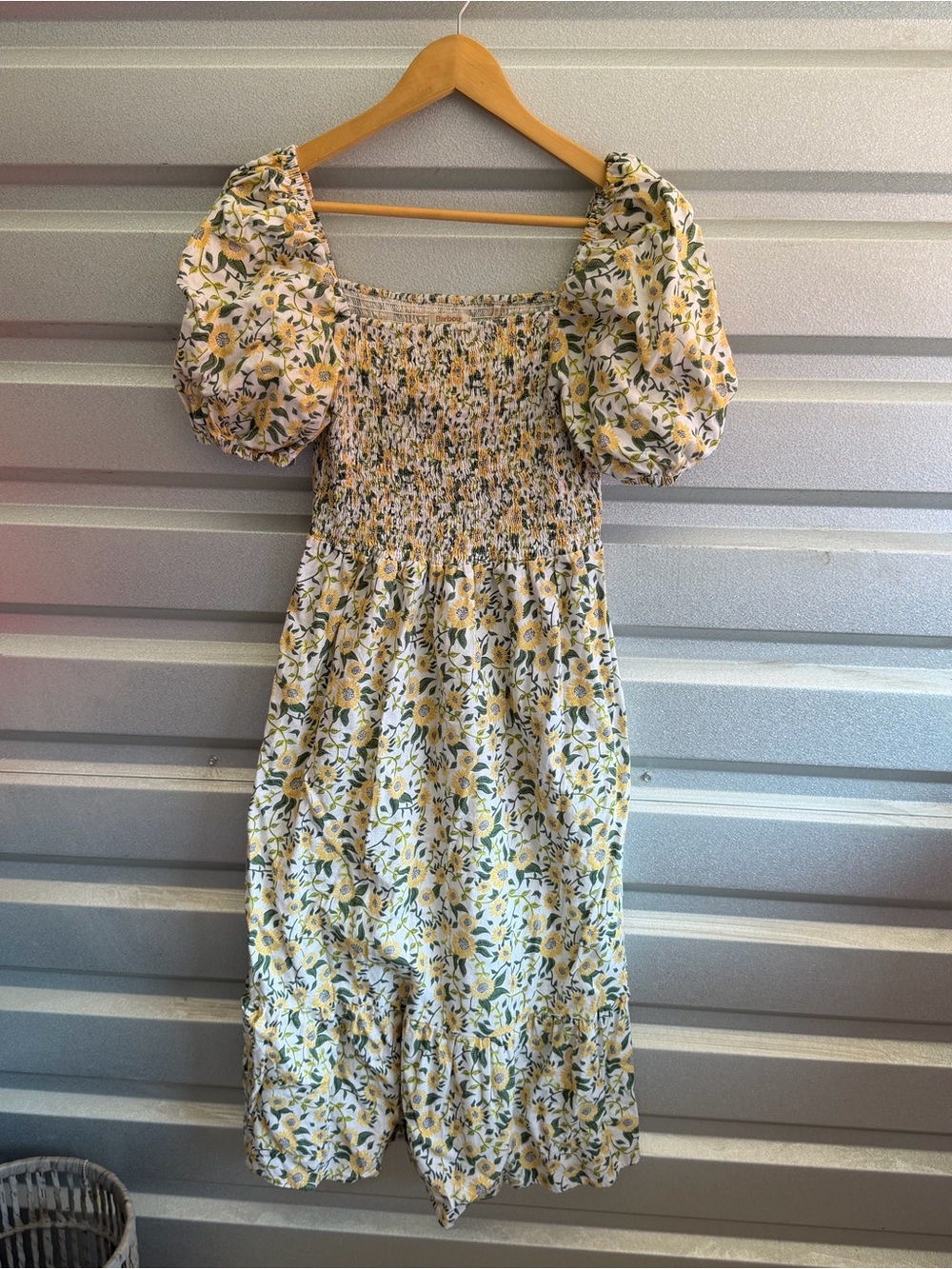 Barbour Bloomfield Floral Midi Dress In Multi Sunflower